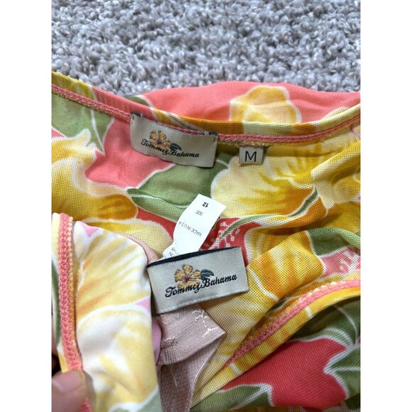 Tommy Bahama Women's Sz Medium Floral Swimsuit & Wrap Tropical - Picture 5 of 9
